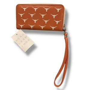 Texas Longhorns Wallet Wristlet Orange Logo Fanatics New